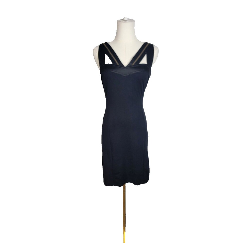 Ted Baker London Black Zipper Bodycon Mini Dress Size 1/US 4 Body Con